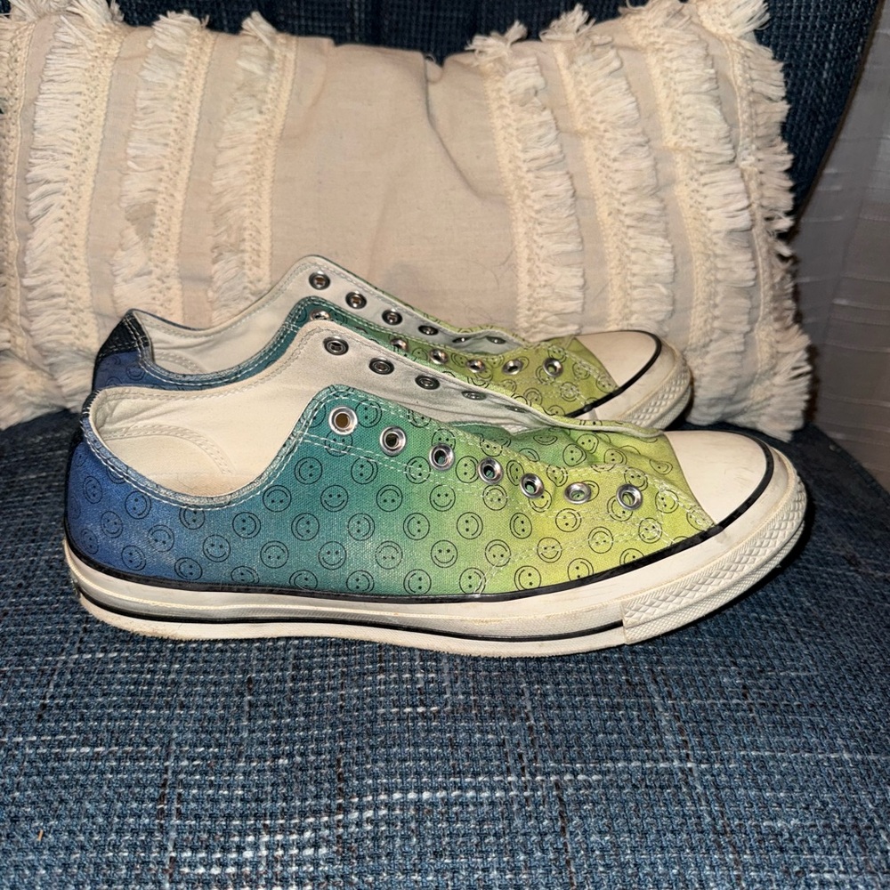 Converse Chuck Taylor Green Smiley Sneakers